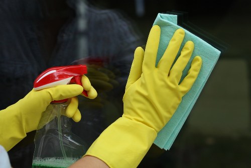 After builders cleaning team removing dust in a Waterloo apartment