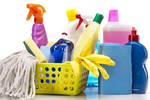Local cleaners preparing a property for handover in Waterloo