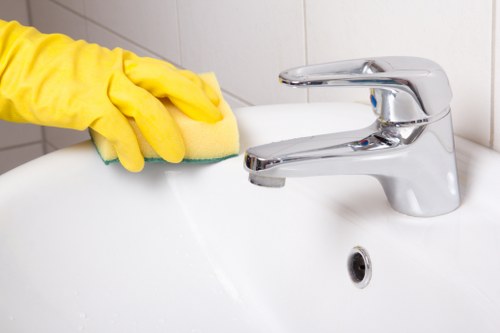 Finished Waterloo property cleaned after building work with polished surfaces